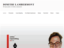 Tablet Screenshot of dimitrilambermont.com